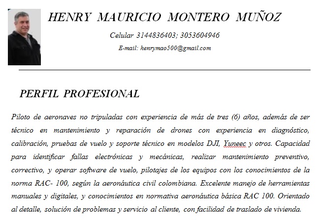 Foto de Henry Mauricio Montero Muñoz